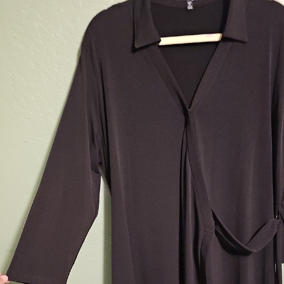 Elegant Black Long Sleeve Dress - Picture 6 of 8